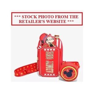 Loungefly Disney Mickey Mouse Circus Ticket Belt Bag with Coin Purse - NEW /NWTs
